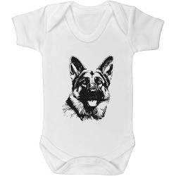 Azeeda 6-12 Monate 'Deutscher Schäferhund' Baby Body Unisex (GR00113525) von Azeeda
