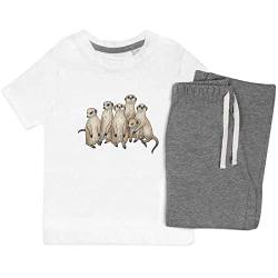 Azeeda 7-8 Jahre 'Erdmännchen' Kinder Nachtwäsche/Pyjama Set (KP00085469) von Azeeda