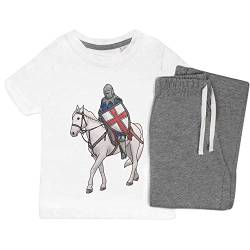Azeeda 7-8 Jahre 'Montiert Ritter' Kinder Nachtwäsche/Pyjama Set (KP00082597) von Azeeda