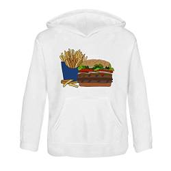 Azeeda 'Burger und Pommes' Kinder Hoodie/Kapuzenpulli 12-13 Jahre (KO00046096) von Azeeda