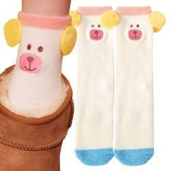 Fuzzy-Socken | Lässige Heimsocken,Lustige Cartoon atmungsaktive elastische weiche gemütliche Socken für Frauen für Mädchen Frauen zu Hause schlafen Aznever von Aznever