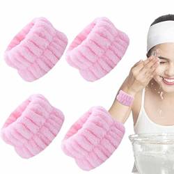 Handgelenk-Gesichtswaschbänder, Handgelenk Waschband, Wiederverwendbare Mikrofaser-Spa-Handgelenk-Waschbänder Gesichtswaschset, Saugfähige Handgelenk-Schweißbänder von Aznever
