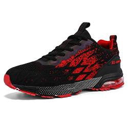 Azooken Herren Damen Sportschuhe Laufschuhe Joggingschuhe Tennisschuhe Leichte Fitness Mesh Sneaker Straßenlaufschuhe Outdoor Gym Schuhe（9079-Red38） von Azooken