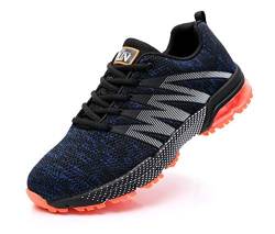 Azooken Herren Damen Sportschuhe Laufschuhe Turnschuhe Sneakers Leichte Fitness Mesh Air Sneaker Straßenlaufschuhe Outdoor(8995 BLOR42) von Azooken