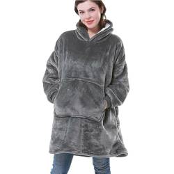 Azptan Hoodie Decke, Übergroße Hoodie Sweatshirt, Decken Hoodie Damen Geschenke für Weihnachten, Geeignet Kapuzenpullover für Erwachsene, Männer, Frauen, Jugendliche von Azptan