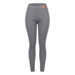 Azruma Winter Leggings Damen Frauen Warm Fleece Gefüttert Leggins Verdickte Plüsch Lang Strumpfhosen Leggings Damen Winter Winterleggings Damen Thermohsoe Strumpfhose Leggings Damen (3-Gray,L) von Azruma