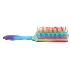 Barthaarbürste für Männer und Frauen, Mehrfarbige Kopfhautmassage, Glättende, Entwirrende Haarbürste, Styling-Werkzeug von Azusumi