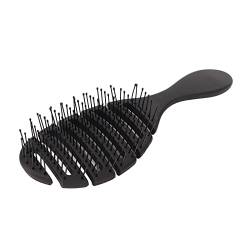 Men Beard Detangler Brush Black Elastic Original Detangling Hair Brush, Entwirrungshaarbürste für Zuhause und Salon von Azusumi