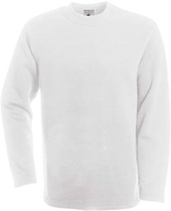 B&C: Kasten-Sweatshirt Open Hem, Größe:L;Farbe:White von B+C