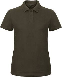 B&C: Ladies` Piqué Polo Shirt ID.001 Women PWI11, Größe:M;Farbe:Brown von B+C