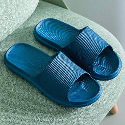 Schuhe Dusch Badeschuhe Strandschuhe,Badeschuhe, rutschfeste Eva-Sohle für den Hausgebrauch - dunkelblau_43-44,Strand Sandale Flache Schuhe von B/H