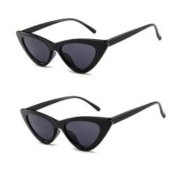 B BIDEN Frauen Gfas Sonnenbrille Katze Augen Polarisiert,Retro Mode Vintage Stil Brille Für Frauen, Gl1002-b-bx2 von B BIDEN