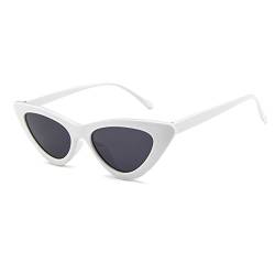 Sonnenbrille Der Frauen Katzenaugen Art Mode Weinlese Retro Gläser Für Spaß - BLDEN GL1002-W-B von B BIDEN