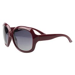Sonnenbrillen Frauen Polarisiert Großer Rahmen, Anti-Reflexion 100% UV 400 Augenschutz Stilvolle Oversized Lässige Brille - BLDEN von B BIDEN