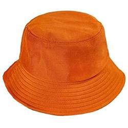 B-HOT 2Pcs Fischerhut Unisex Sonnenhut Fishermütze Sommerhut Hut für Erwachsene Kind Orange von B-HOT