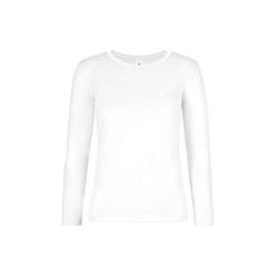 B&C Damen Langarmshirt #E190, weiß, X-Large von B and C