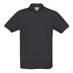 B&C Collection PU409 Mens Short Sleeve Safran Polo Shirt - Dark Grey - Medium von B&C