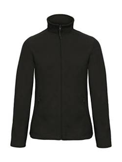 B&C Damen Sweatjacke Micro Fleece Full Zip Schwarz Black XS von B&C