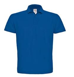 B&C Herren Polo ID.001 Blau Royal Blue 4XL von B&C