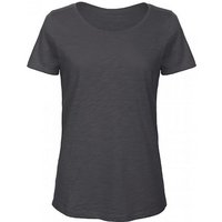 B&C Rundhalsshirt Damen T-Shirt / 100% SLUB Organic Cotton TEE mit Rundhals von B&C