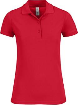 B&C Safran Timeless Women Damen Polo Shirt - PW457, Größe:L, Farbe:Red von B&C