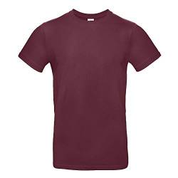B&C - Single Jersey Herren T-Shirt #E190 / Burgundy, L von B&C