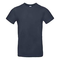 B&C - Single Jersey Herren T-Shirt #E190 / Navy, 4XL von B&C