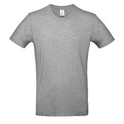 B&C - Single Jersey Herren T-Shirt #E190 / Sport Grey, 4XL von B&C