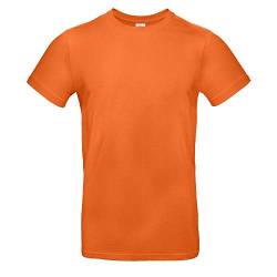 B&C - Single Jersey Herren T-Shirt #E190 / Urban Orange, L von B&C