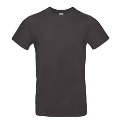 B&C - Single Jersey Herren T-Shirt #E190 / Used Black, 3XL von B&C
