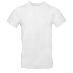 B&C - Single Jersey Herren T-Shirt #E190 / White, 5XL von B&C