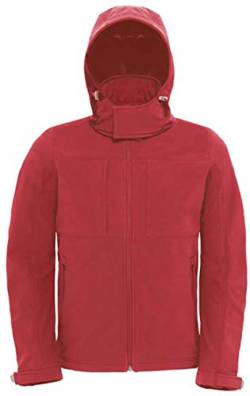 B&C: Hooded Softshell Men Hooded Softshell Men, Größe:S;Farbe:Red von B&C