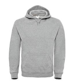 B&C: Hooded Sweatshirt ID.003, Größe:L;Farbe:Heather Grey von B&C