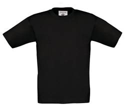 B&C: Kids` T-Shirt Exact 190 Kids TK301, Größe:5/6 (110/116);Farbe:Black von B&C