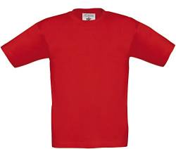 B&C: Kids` T-Shirt Exact 190 Kids TK301, Größe:9/11 (134/146);Farbe:Red von B&C