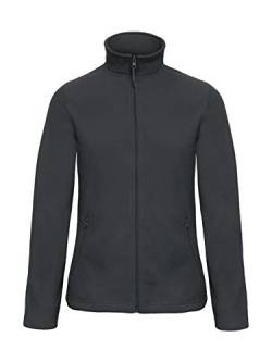 B&C: Ladies` Micro Fleece Full Zip ID.501 Women FWI51, Größe:L;Farbe:Dark Grey von B&C