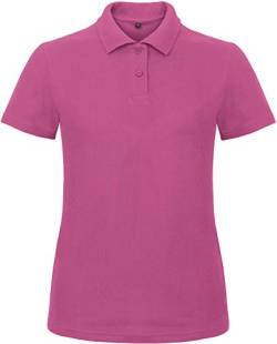 B&C: Ladies` Piqué Polo Shirt ID.001 Women PWI11, Größe:L;Farbe:Fuchsia von B&C