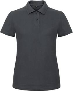 B&C: Ladies` Piqué Polo Shirt ID.001 Women PWI11, Größe:XL;Farbe:Anthracite von B&C