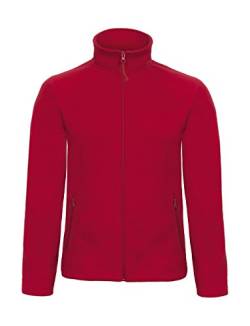 B&C: Micro Fleece Full Zip ID.501 FUI50, Größe:2XL;Farbe:Red von B&C