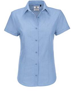 B&C: Oxford Bluse Oxford SSL Women, Größe:XL;Farbe:Blue Chip von B&C