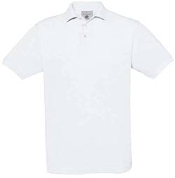 B&C: Piqué Polo Safran PU409, Größe:3XL;Farbe:White von B&C