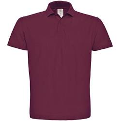 B&C: Piqué Polo Shirt ID.001 PUI10, Größe:L;Farbe:Wine von B&C