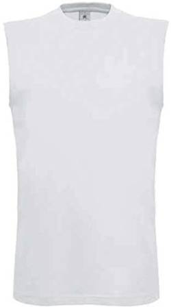 B&C: Sleeveless T-Shirt Exact Move TM201, Größe:L;Farbe:White von B&C