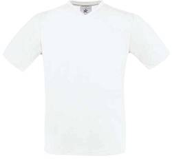 B&C: V-Neck T-Shirt Exact V-Neck TU006, Größe:M;Farbe:White von B&C