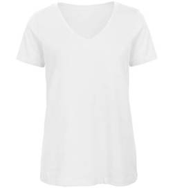 Damen V-Neck T-Shirt / 100% Organic Cotton von B&C