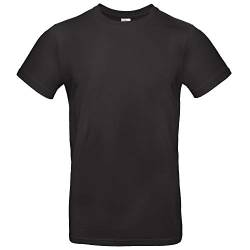 Herren T-Shirt mit Wunschmotiv Bedrucken, Regular Fit (Schwarz, L) von B&C