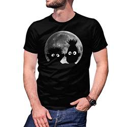 B&S Boutique Shadow Puppets Moon Bert Ernie Herren Schwarz T-Shirt Size L von B&S Boutique