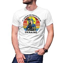 St nlaw Javelin Support Ukraine Herren Weißes T-Shirt Size L von B&S Boutique