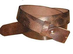 B.B.M.-Style handcrafted fine leather Gürtelrohling Gürtelband ohne Schließe m. Montagesatz Echt Leder Sattlerware 4cm breit 0,4cm stark von B.B.M.-Style handcrafted fine leather