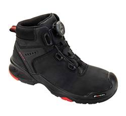 Sicherheitsstiefel Braxton Gr.44 schwarz/rot Leder S3 SRC HRO EN20345 BAAK von BAAK